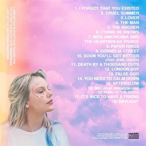 leaked lover songs|Four new Taylor Swift releases, one previously。